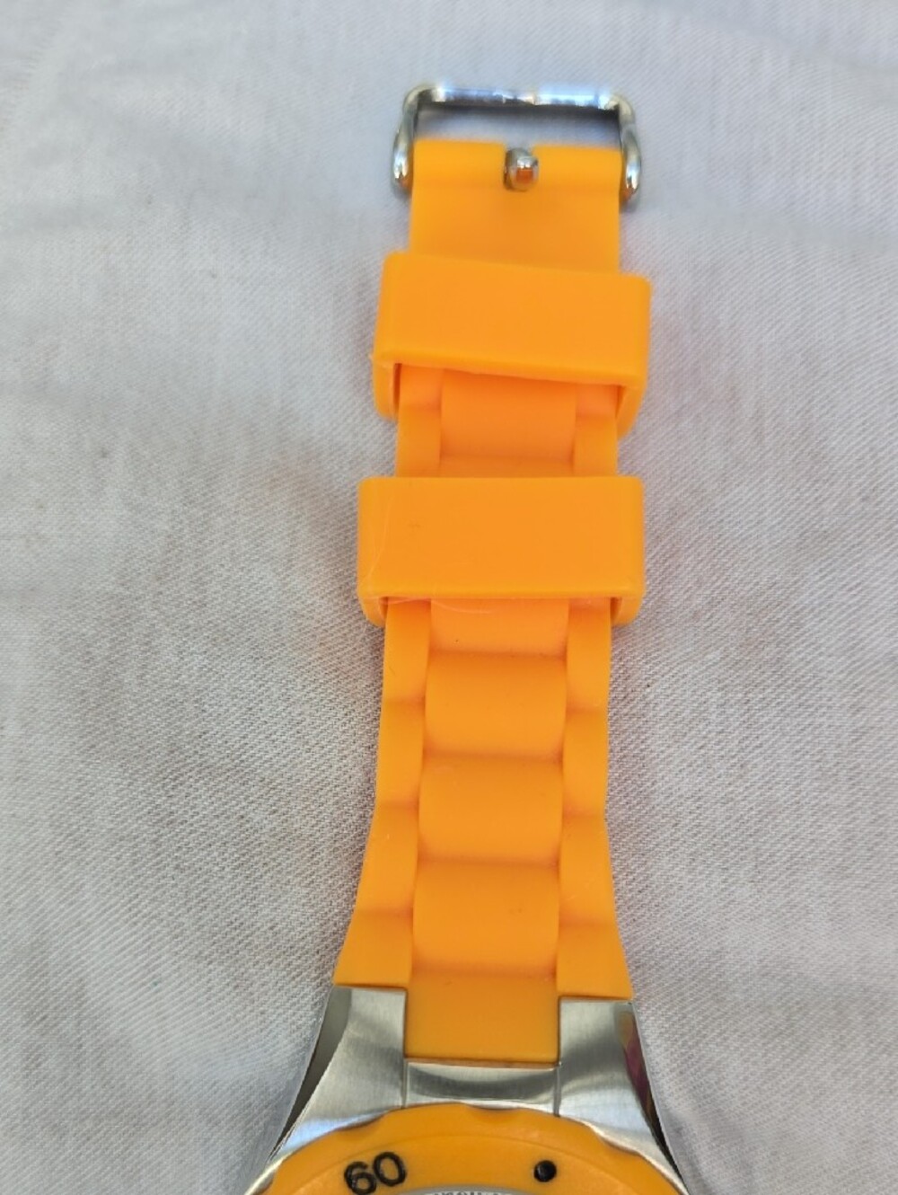 Invicta Ange 38 mm  Orange Siliconeand Silver Sport Watch - Picture 10 of 11